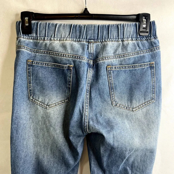 Heyson Denim Destructed Drawstring Waist Skinny Jean Size Small - Picture 4 of 9